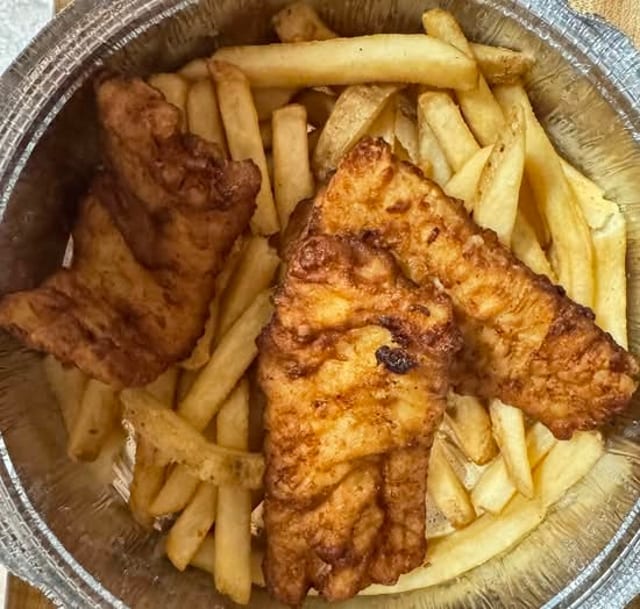 Beer Battered Fish and Chips.