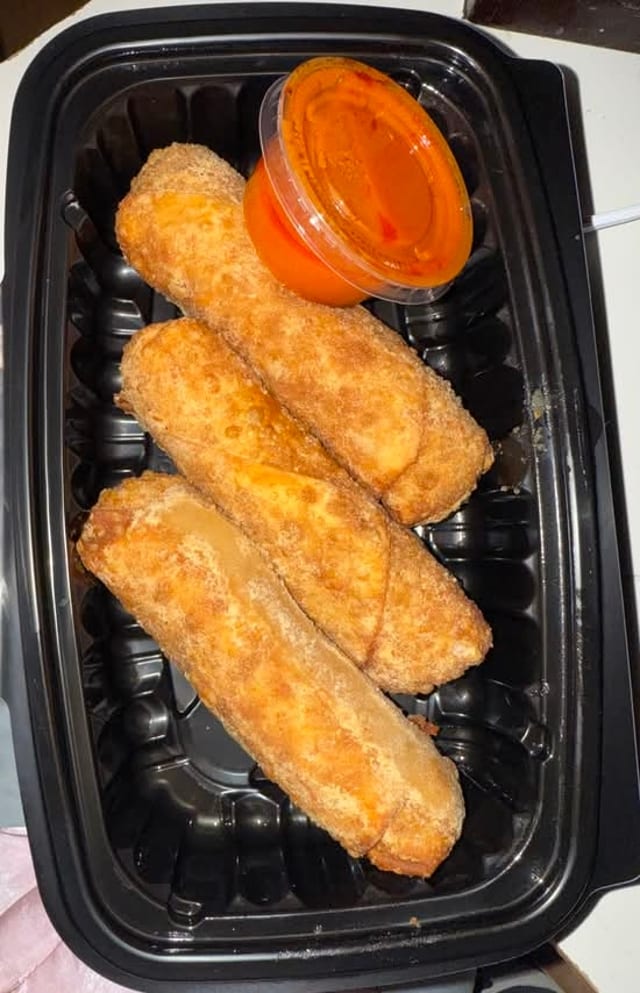 Buffalo Chicken Eggrolls.